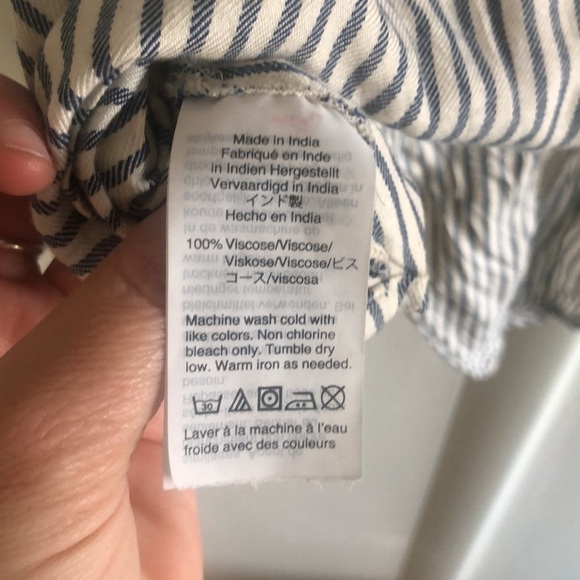 Madewell white and blue striped shirt - Picture 8 of 8
